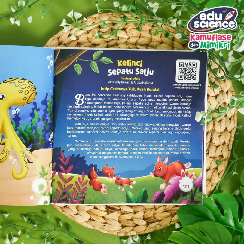 Eduscience Kamuflase & Mimikri Buku Hewan Anak Hardcover Full Color TK dan SD 5