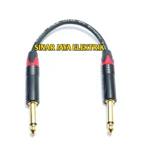 Kabel jumper effect gitar jack akai mono HK to akai mono HK kabel tembaga berkualitas