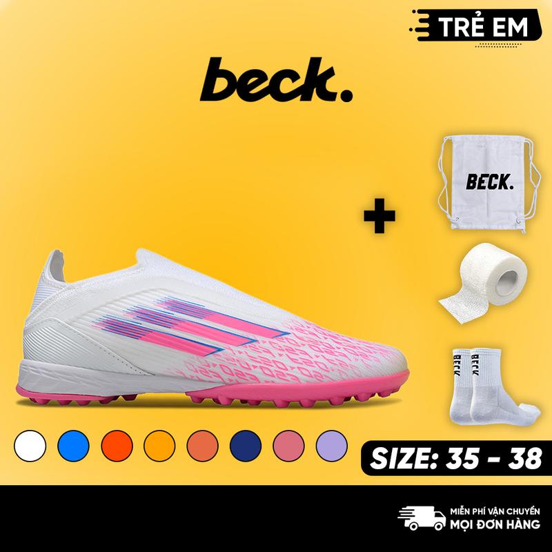 Giày Bóng Đá Trẻ Em F50 Elite Laceless Lamine Yamal Hồng Không Dây TF