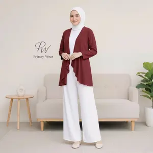 Outer Olla Cardigan Kekinian Wanita Muslimah Cantik Terbaru Adem Dan Nyaman Viral - Crinkle Airflow Premium