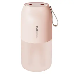 Wireless Air Humidifier Diffuser Rechargeable Double Nozzle Essential Oil Diffuser Mist Maker Humidifier Easy Install Pink