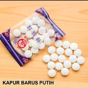 Kapur Barus Putih Kamper Putih Pengusir Serangga & Bau Lemari Toilet 1 Plastik Praktis untuk Kegiatan Rumah Tangga