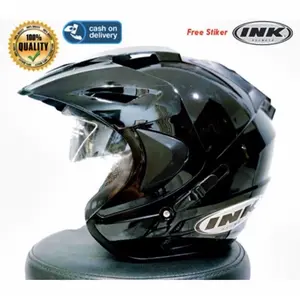 HELM INK DOUBLE VISOR busa bisa dilepas