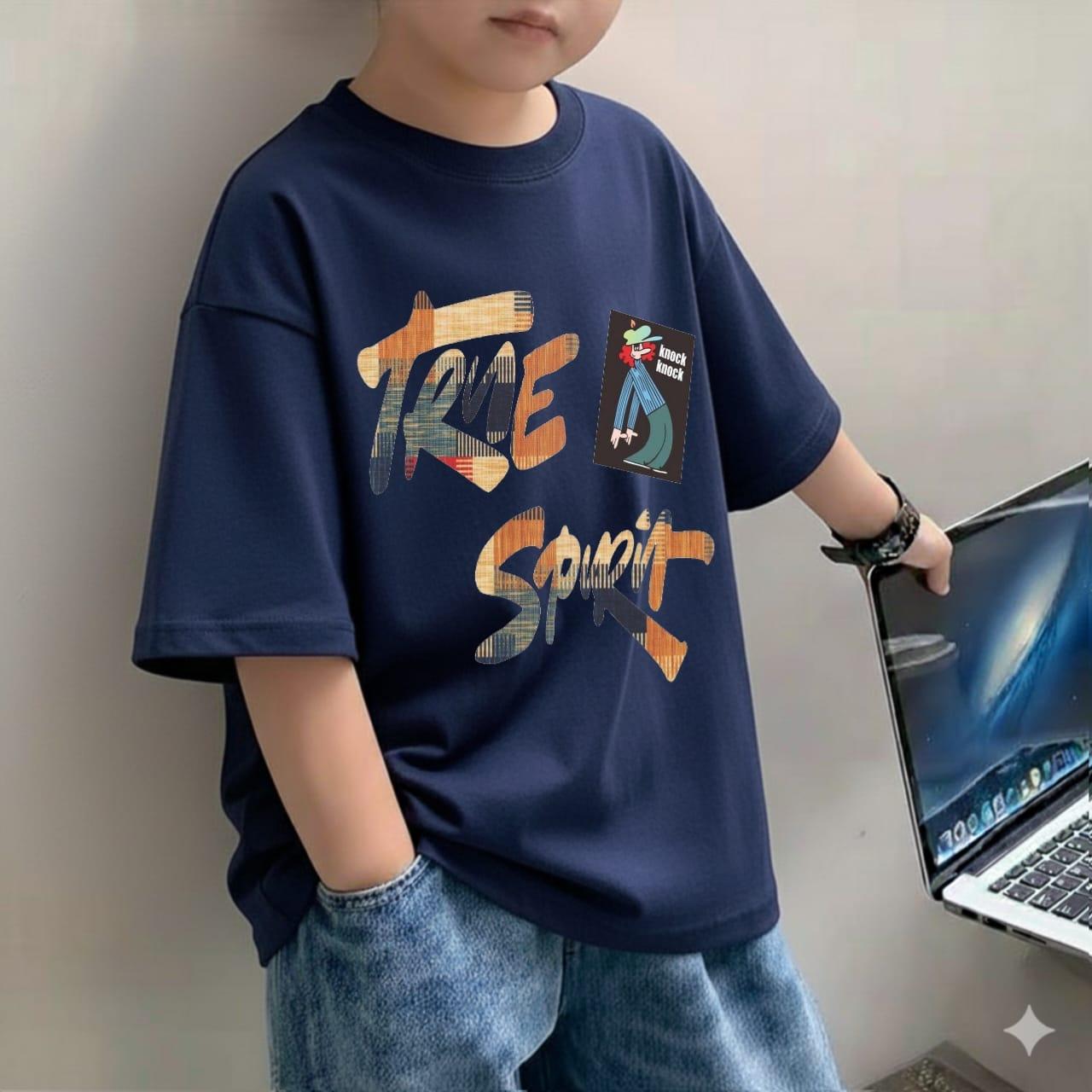 Kaos Distro OVERSIZE TRUE SPIRIT Anak Laki-Laki/Fashion Anak Laki-Laki Kekinian/Baju Anak Laki-Laki Model Terbaru/Kaos Anak Laki-Laki Viral