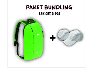 [PAKET BUNDLING]Tas ransel mini tas olahraga sport dan topi olahraga