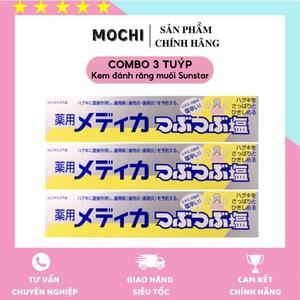 (COMBO 3 TUÝP) Kem Đánh Răng Muối Sunstar 170g - Nhật Bản