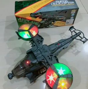 Mainan Bump n Go Helikopter Bisa Berjalan dan Bersuara Baterai Bergerak Hadiah Lampu