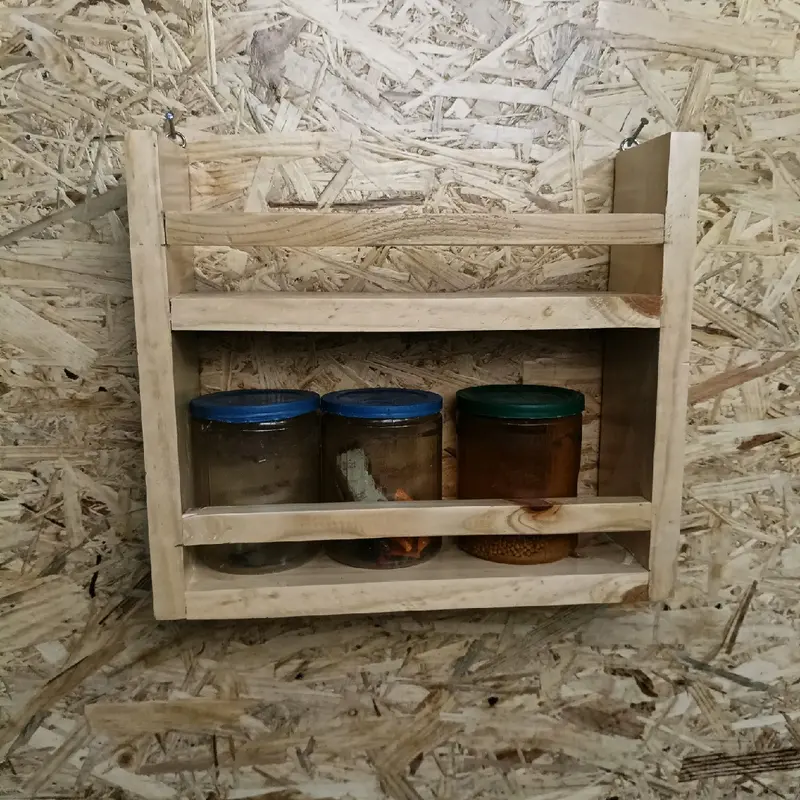 Rak Bumbu 2 Tingkat Kayu Jati Blanda Murah dan Berkualitas 7