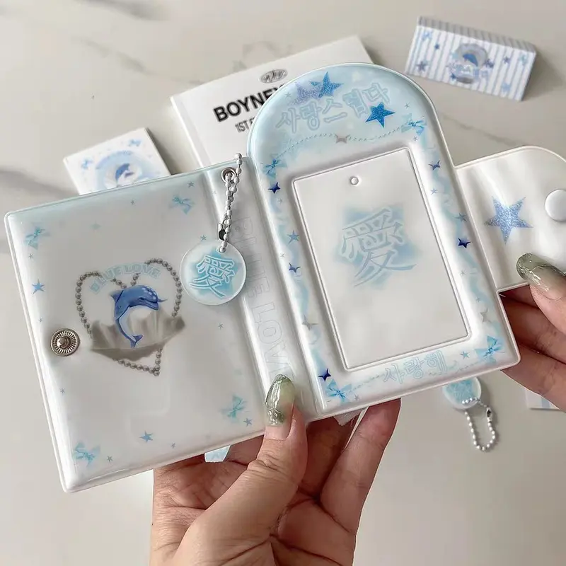 COLLECT BOOK 1P FLYING BEAR DOLPHIN BLUE WHITE PHOTOCARD HOLDER BOOK 5