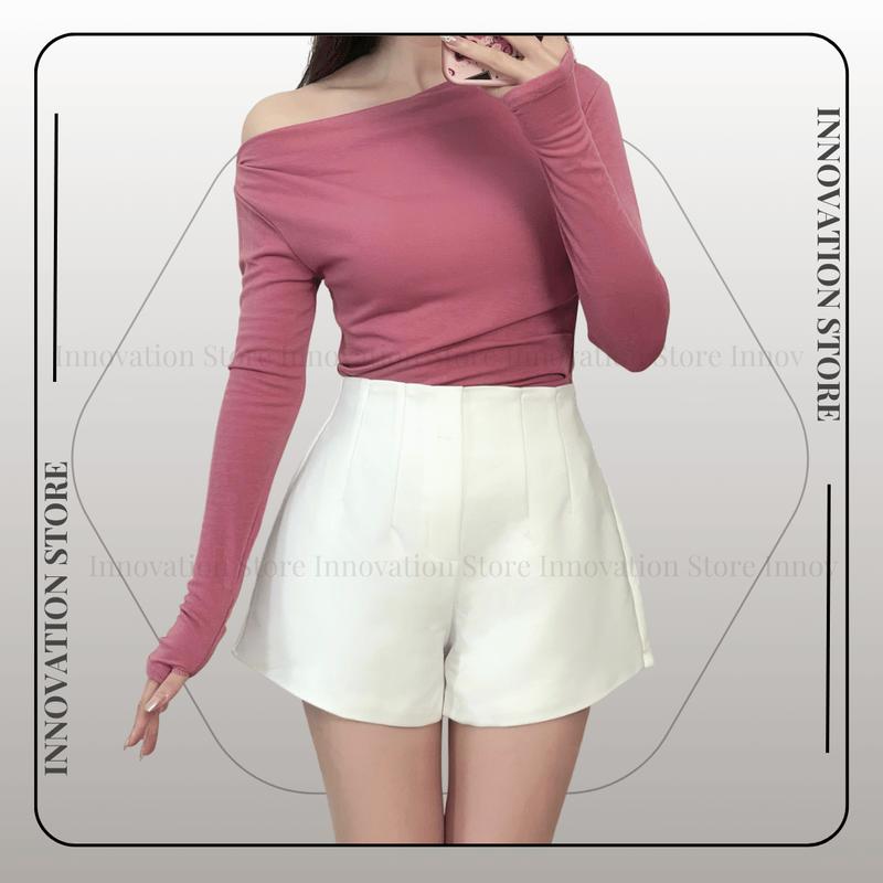 Quần Đùi Nữ, Quần Short 2 Lớp BIG SIZE Cạp Siêu Cao Vải Kaki Giãn Chuẩn Form TA-95 Nữ Pants Women Jean Lưng Cao Có Túi