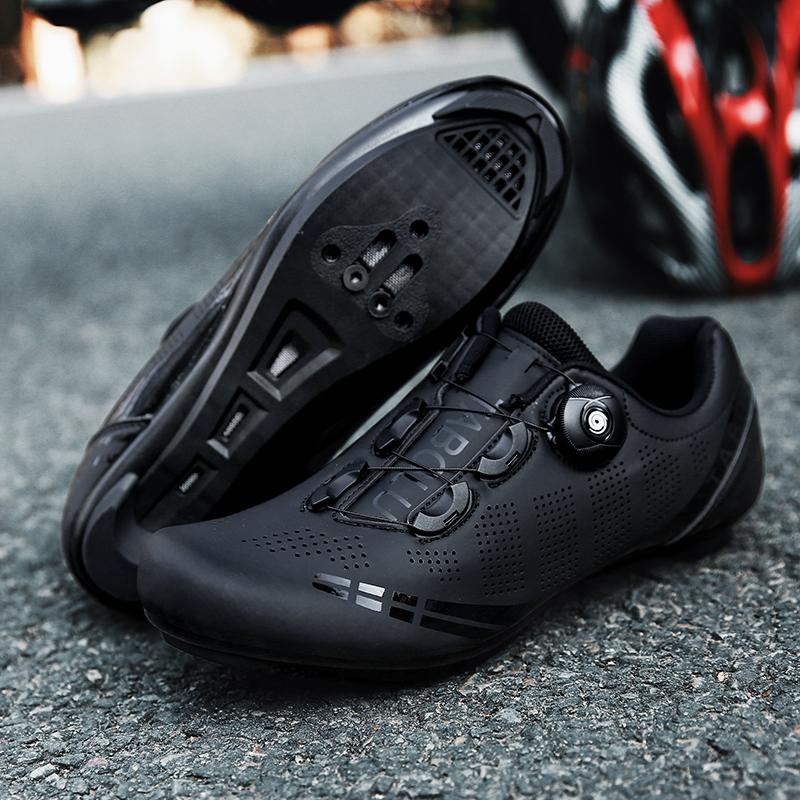 COD Ultralight Carbon Fiber Cycling Shoes Cleats Shoes Non-slip Road Bike Shoes Breathable Self-Locking Pro Racing Bicycle Shoes Cleat Shoes 0