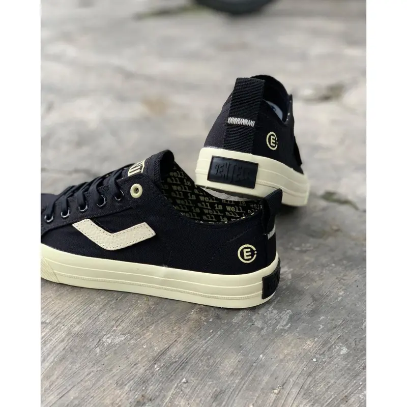 Sepatu Ventela Evil x Papa Gading Full Black Pria Wanita Sneakers - Casual, Shoes 3