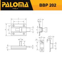 Gambar PALOMA BBP 202 Barrel Bolt Grendel Gerendel Slot Kunci Pintu Door Stainless Steel SUS304 SUS 304 Satin Grey Abu dari PALOMA Official Kota Administrasi Jakarta Timur 3 Tokopedia