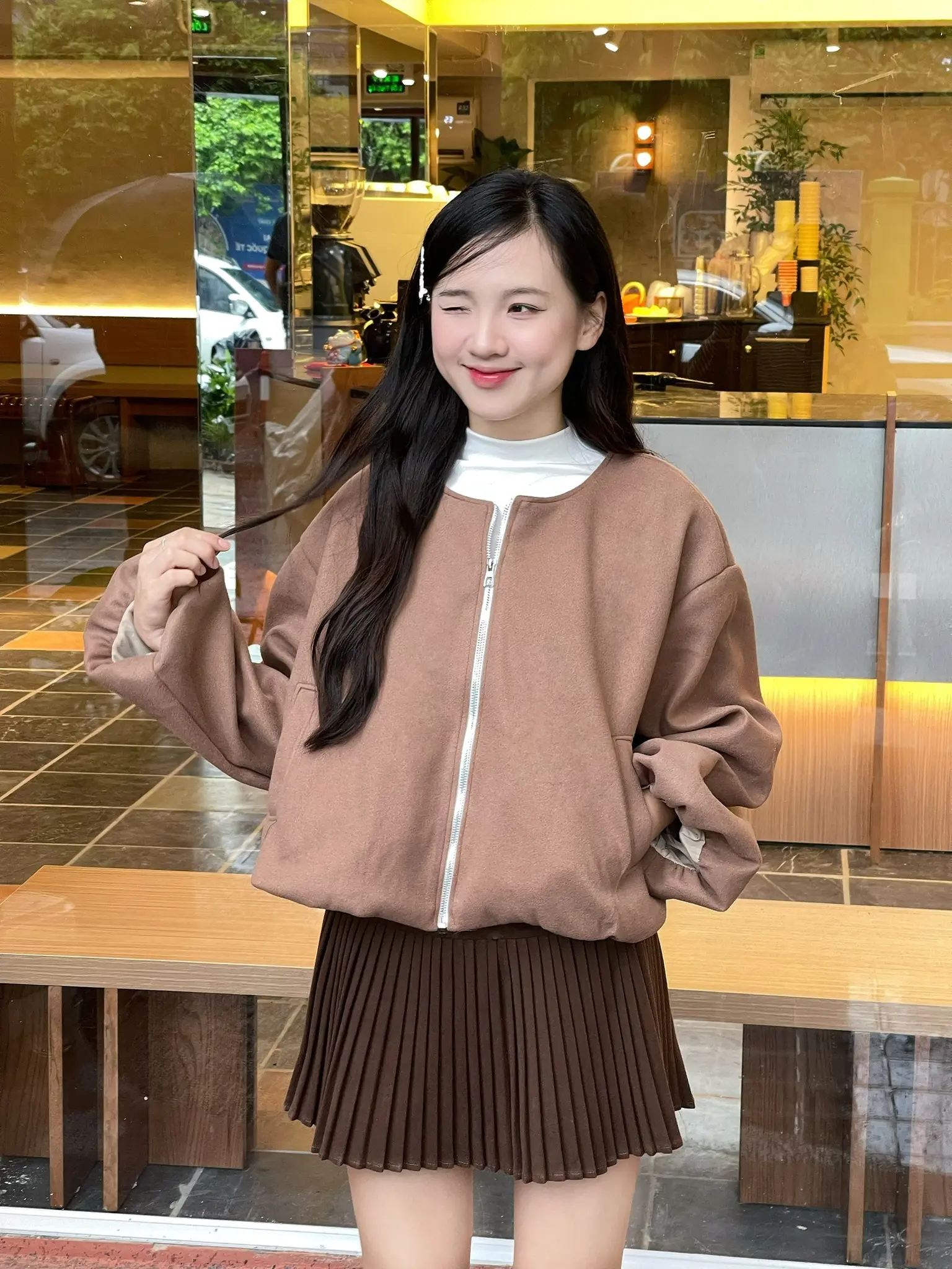 Áo khoác dạ ép 2 lớp dáng bồng, Áo khoác dạ hai lớp ấm áp - 29feb.closet - A573 | BigBuy360 - bigbuy360.vn Áo khoác dạ ép 2 lớp dáng bồng, Áo khoác dạ hai lớp ấm áp - 29feb.closet - A573 | BigBuy360 - bigbuy360.vn