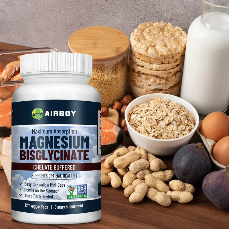Magnesium Bisglycinate Chelate Buffered - Mudah Ditelan - 400 mg - Sangat Mudah Diserap - Mendukung Kesehatan - Non-GMO - 60, 120 Kapsul/Botol 8