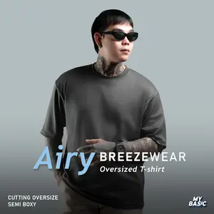 Mybasic - AIRY BreezeWear Oversized T-Shirt with Quick Dry Tech