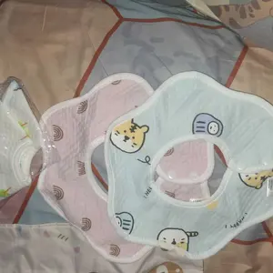 Bib Slabber Handuk Waterproof Celemek Bayi Cotton Air Liur Baby Bahan Katun Makan Bayi Baby Bibs