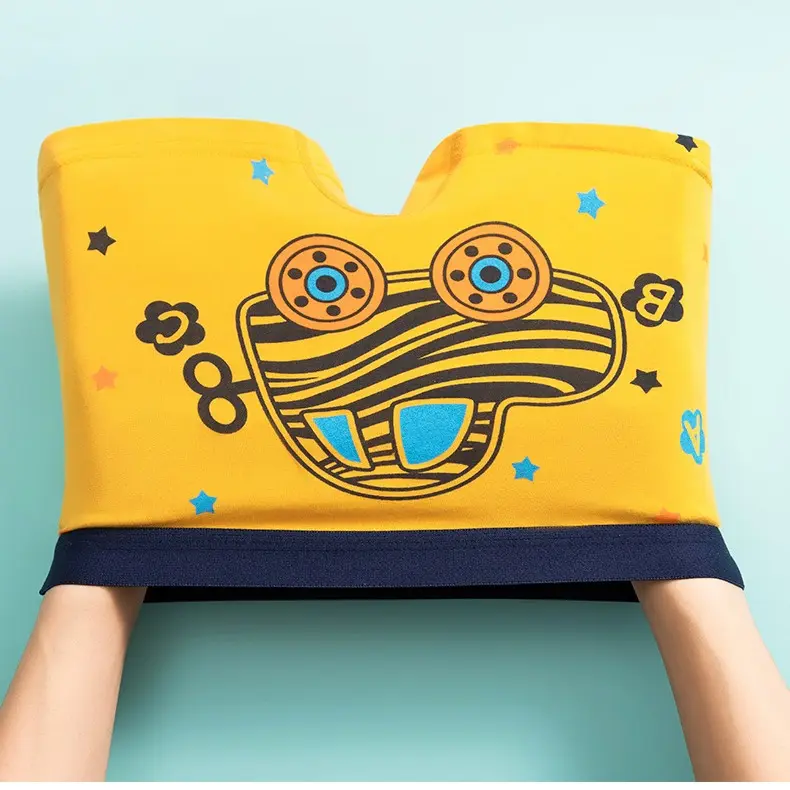 BOBOHO - (1PCS) Pakaian Dalam / Celana Boxer Anak Laki-Laki Motif Kartun Lucu Bahan Katun Lembut / Celana Dalam Anak Laki-Laki 6