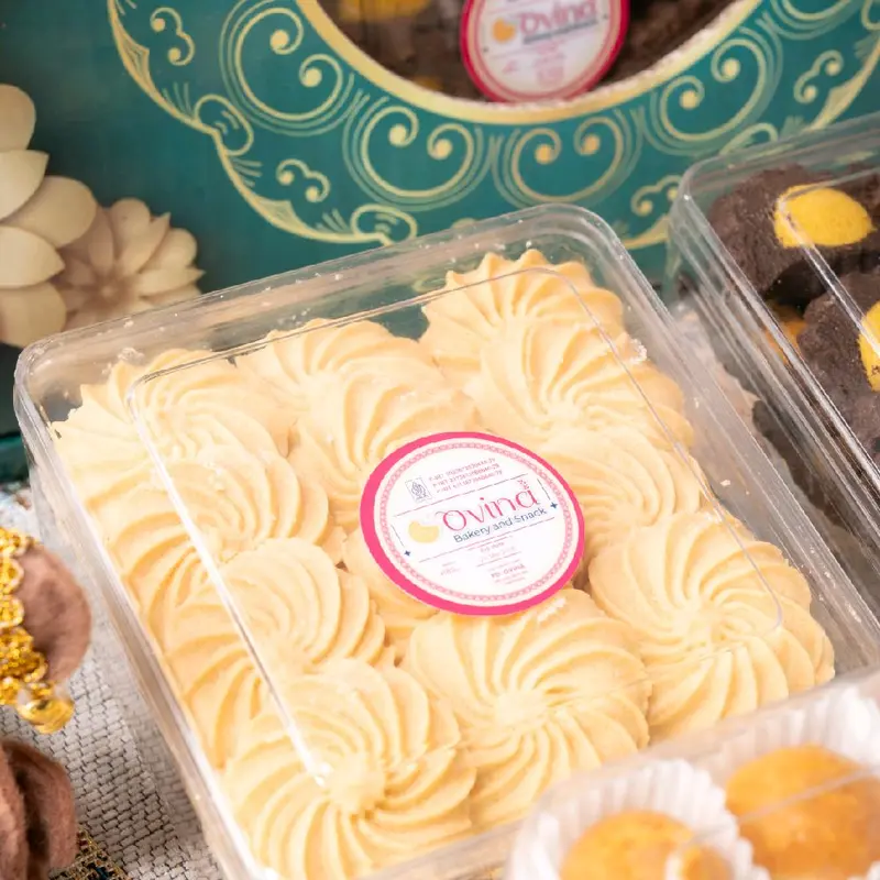 Kue Paket lebaran Ovina Makmur Series ( AFL) Nastar Food Frozen Kering Cookies Toples Makanan Cemilan Snacks Choco 6 toples ( berat isi per toples 170 gram ) 8