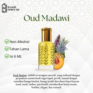 Parfum Oud Madawi full bibit [isi 6 & 12 ml] by Baagil parfum