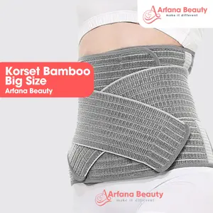 Korset pengecil Perut Buncit Ibu Pasca Setelah Melahirkan Jumbo Big Size Cesar Normal Korset Corset Bamboo Abu