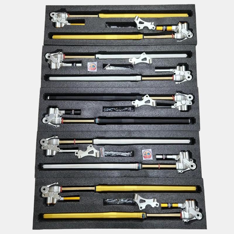 Phuộc CNC Ti Vàng BKYS Cao Cấp Cho Xe Điện Xmen – X5 – Z3 – MSX | Êm Ái – Bền Bỉ – Tặng Kèm Pat Heo