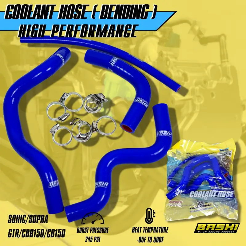 Selang Radiator Set Tekuk HONDA Supra Sonic GTR CBR150 LED CB150 Coolant Hose Tahan Panas 2