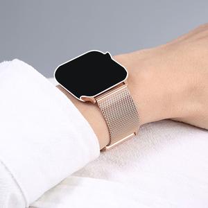 Correa de reloj de acero inoxidable milanés para Apple Watch Series 11/10/9/8/7/se/6/5/4, correa metálica para Iwatch Ultra 49mm 46mm 45mm 44mm 42mm 41mm 40mm