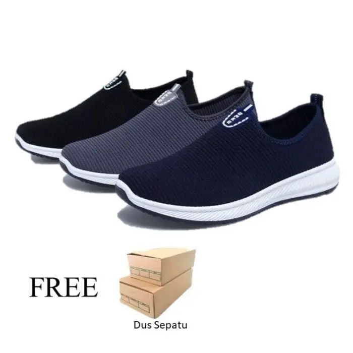 sepatu slip on onke pria sepatu casl trand sepatu ringan enteng *Reb