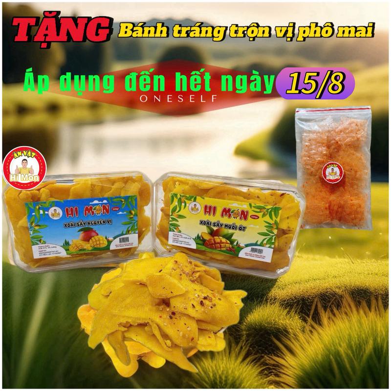 Hi Mon/VY ANH MIỀN TRUNG (COMBO 1KG XOÀI SẤY DẺO LOẠI B) Tặng bánh tráng trộn vị ngẫu nhiên