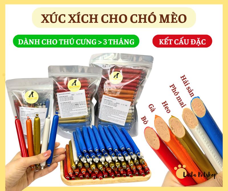  Xúc xích cho chó mèo thức ăn cho chó mèo cung cấp dinh dưỡng cho thú cưng 