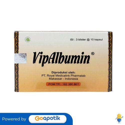 Gambar VIPALBUMIN BOX ISI 30 KAPSUL dari Apotek Tri Farma by GoApotik Kota Bekasi Tokopedia