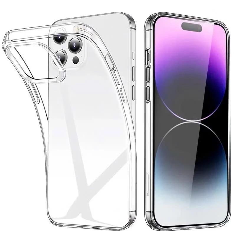 Ốp Lưng iPhone Hàn Quốc Đơn Giản Trong Suốt Ốp Điện Thoại TPU Silicon Mềm Chống Sốc Các Dòng Ip PK037