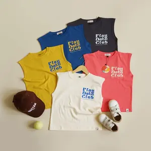 Playdate Kaos Singlet Kutung Anak Laki Laki Perempuan Katun Fashion