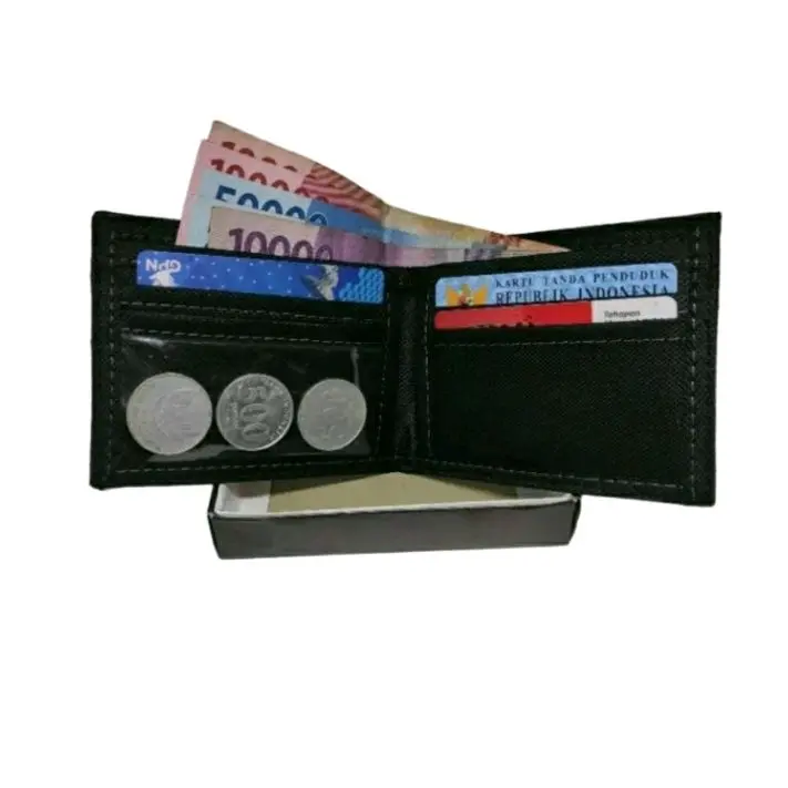 Dompet lipat karakter uang/Dompet kartu FREE BOX Pria Kulit 4
