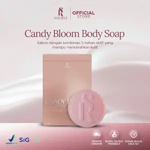 SHERIZ CANDY BLOOM BODY SOAP Glutatione Mencerahkan