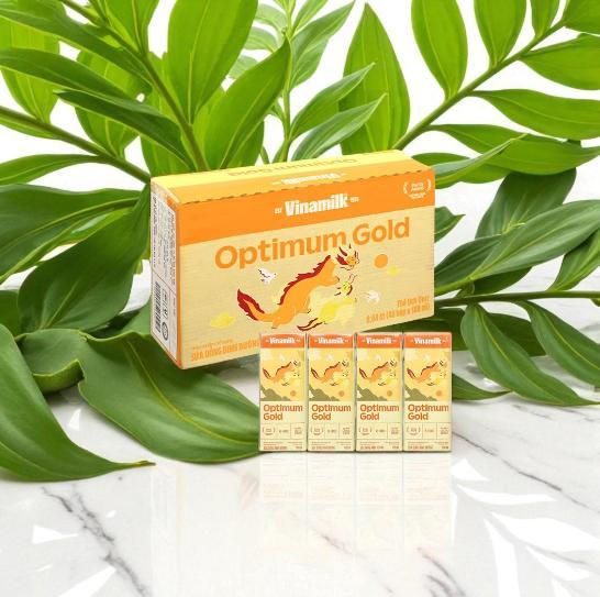 Thùng 48 Hộp 110ml-Sữa Công Thức Pha Sẵn Vinamilk Optimum Gold Dinh Dưỡng Toàn Diện