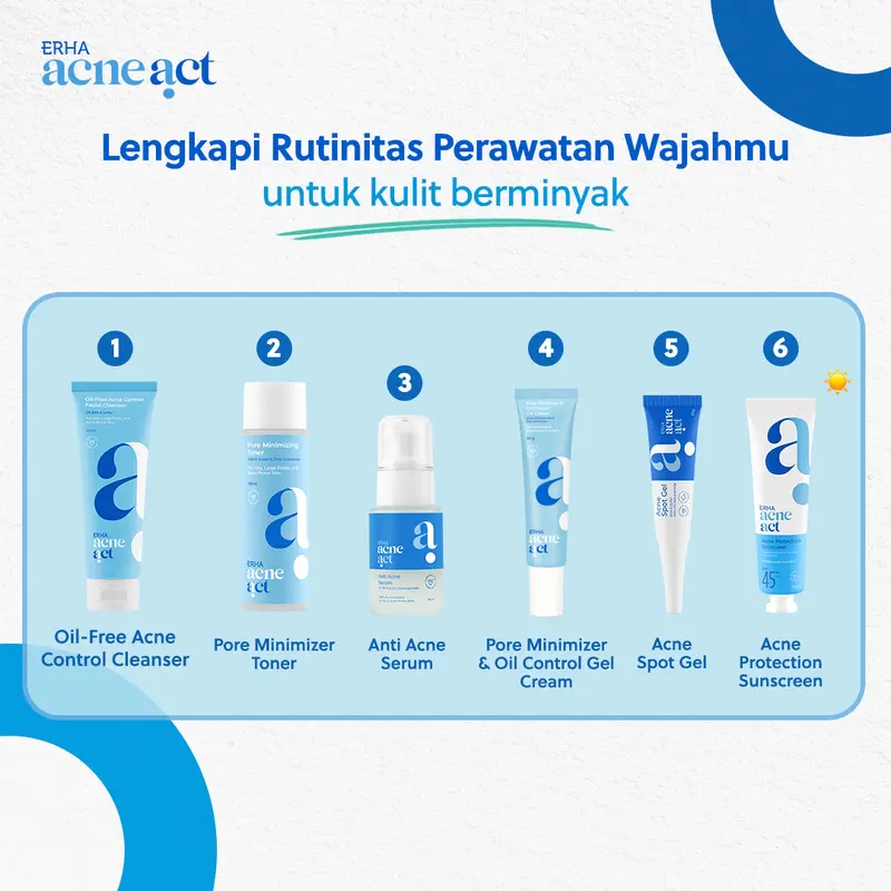 ERHA AcneAct Oil-Free & Acne Control Cleanser - Sabun Wajah Jerawat Berminyak 5