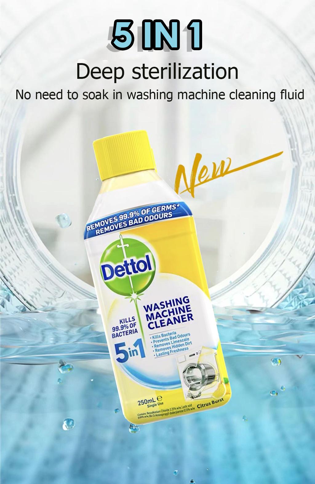 Dettol 5in1 Washer Cleaner 250ml Kill Germs || Dettol 5in1 Washing Machine Cleaner 250ml Freshness Dettol 5in1 Washer Cleaner 250ml Kill Germs || Dettol 5in1 Washing Machine Cleaner 250ml Freshness