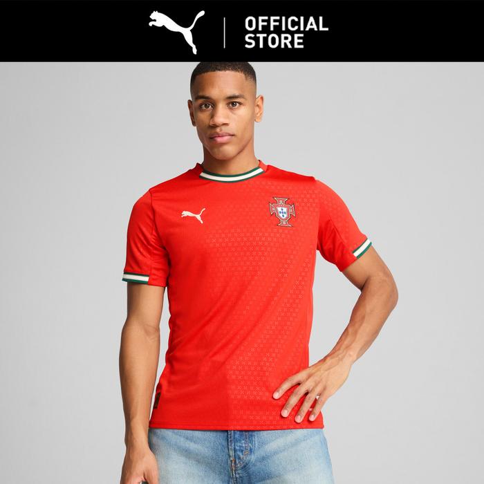 Gambar PUMA Jersey Kandang Portugal 2025 Pria Red-Sugared Almond - S dari PUMA Indonesia Kota Bekasi Tokopedia