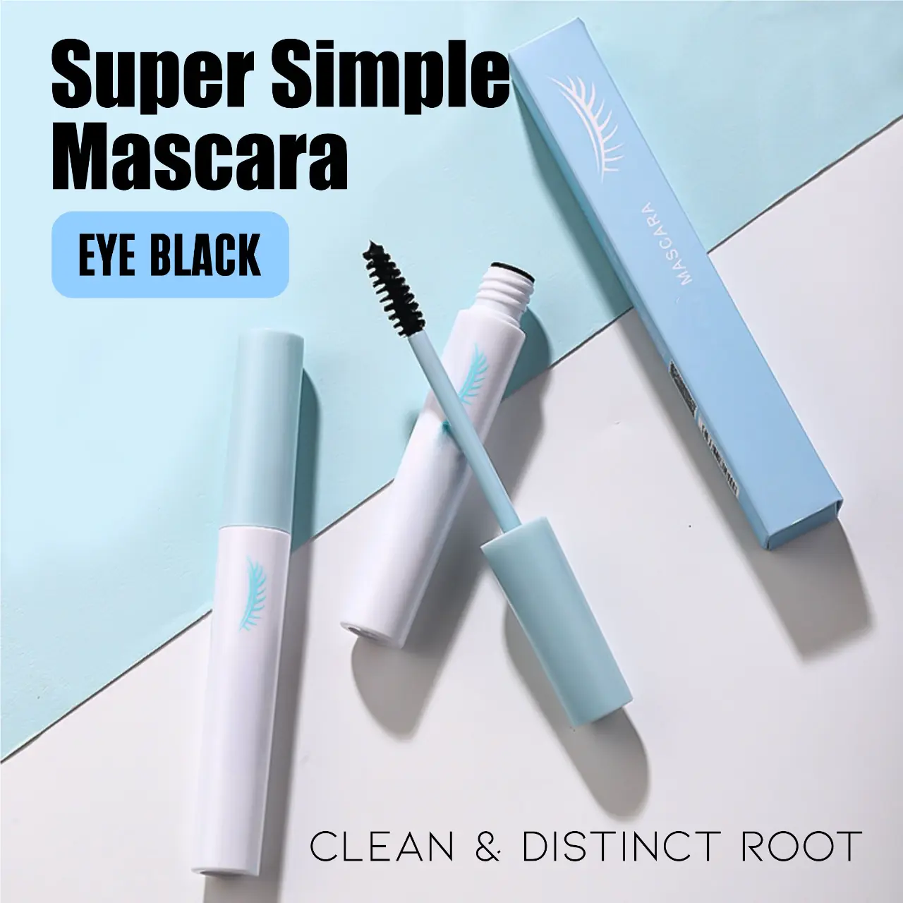 Her Secret Black Mascara Lentik dan Memanjangkan Maskara Waterproof Tahan Lama - LL053