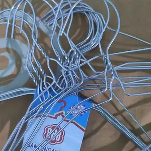 10 PCS GANTUNGAN Dewasa Jemuran Hanger Kawat Besi Stainless ANTI KARAT estetik Termurah stand penjemuran pakaian Baju