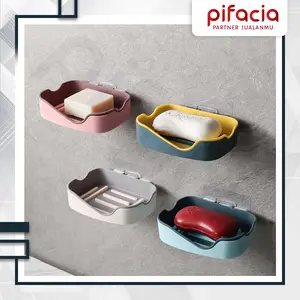 PIFACIA Tempat Sabun Batang Tempel Magic Hook Holder Kamar Mandi