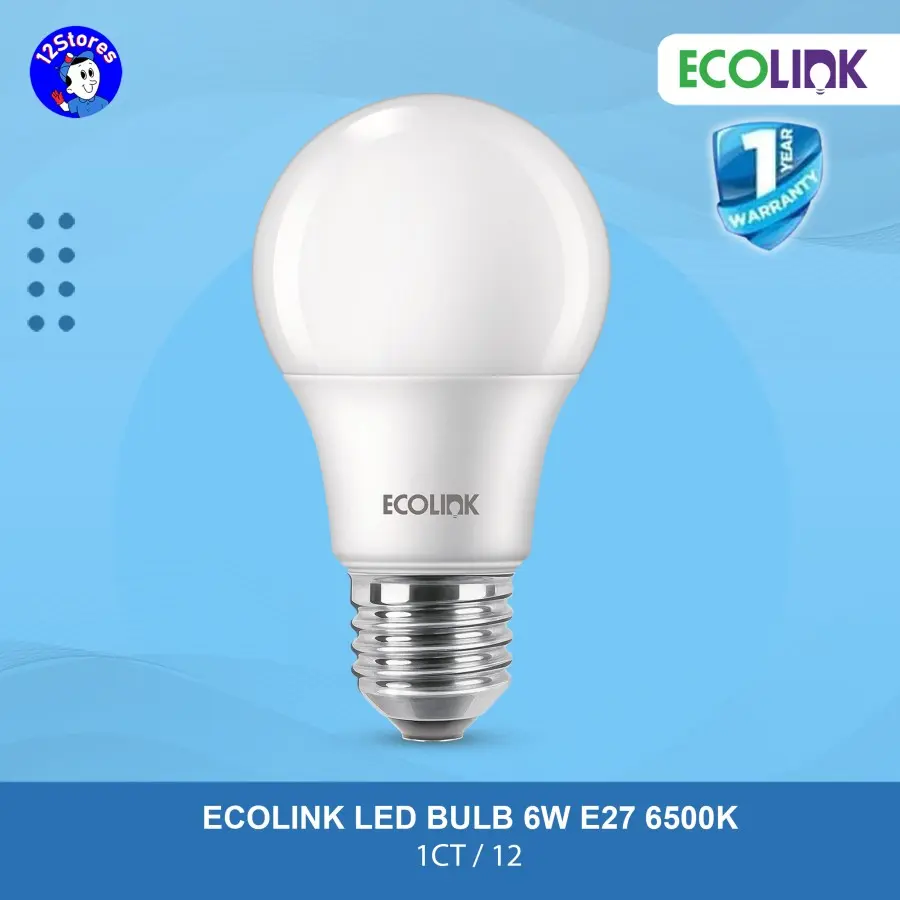 Ecolink Lampu Bohlam LED Bulb 6W Cahaya Putih