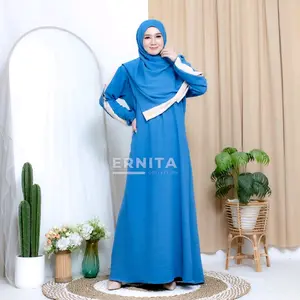 BAJU GAMIS SET KRUDUNG WANITA DEWASA TERBARU Muslim Dress Lebaran