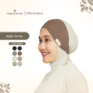 Rayascarves - Ciput Bandana Karet Rayon Airflow - Inner Hijab Bando Pita - Aqilla Series
