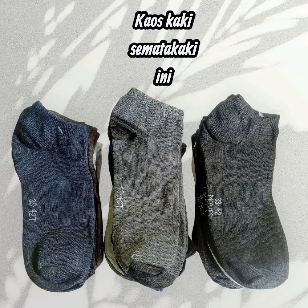 6 pasang kaus kaki mata kaki dewasa/ remaja