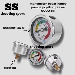 Manometer M10x1 6000Psi, Sparepart Pompa Pcp
