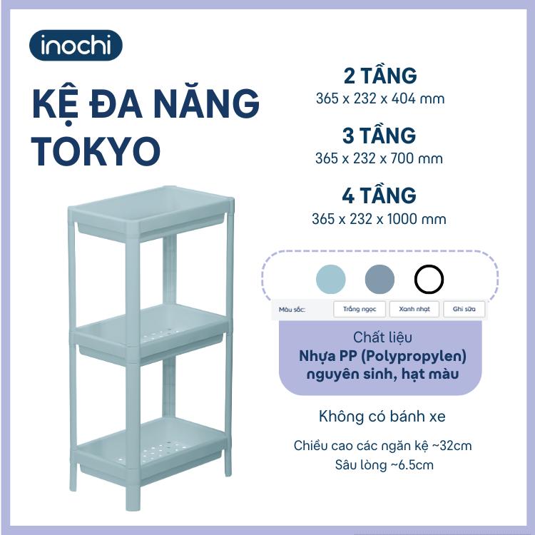 Kệ để đồ đa năng 2,3,4 tầng Inochi Nhựa Dùng Để Đựng Gia Vị Nhà Bếp Đồ Phòng Ngủ kede 4 tang