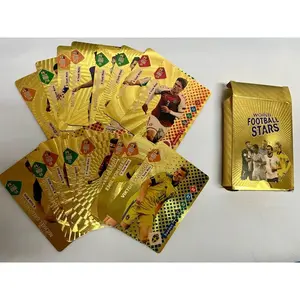 Kartu Bintang Sepak Bola World Football Stars 55pc Euro2024 Trading Card Gold Kartu Football